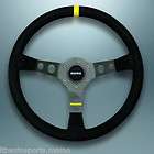 MOMO MOD 07 Suede Steering Wheel + Porsche Horn Button
