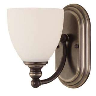   Bay 1 Light Tarnished Bronze Wall Sconce 15049 