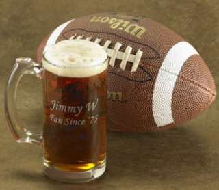 Personalized NFL & MLB Logo Glass Beer Mug All Teams  