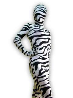 NEWZentai Lycra Catsuit fullboby Zebra sexy suit S XXL  