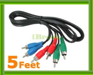 Component RGB Ypbpr HD Video Cable For DVD HDTV 5 FT  