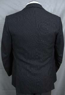 Martin & Son MTM or custom heavy wool flannel three piece suit, ~40S 