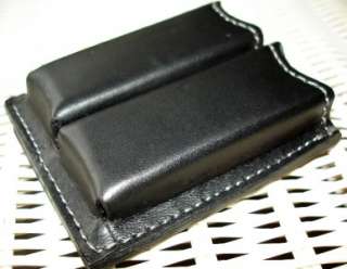 LEATHER DOUBLE MAGAZINE POUCH 4 1911 SINGLE STACK 45  