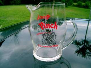 PINCH 12 YR. SCOTCH WHISKY GLASS PITCHER 6.5 REPLACE  