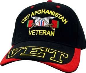 OEF Afghanistan Veteran MILITARY BALL CAP  