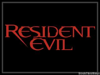 Resident Evil Logo Game Die cut Decal Sticker (2x)  