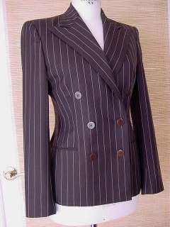 RALPH LAUREN Pant Suit 2 MINT db pinstrpe purple label  