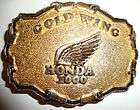 Vintage 70s Honda Gold Wing 1000 Motorcycle Belt Buckle