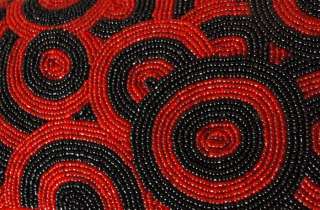 bag from heritage trading company circles of red and black beads were 