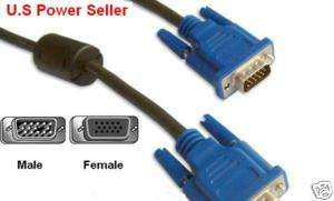 VGA SVGA female to male 15 pin monitor extension cable  