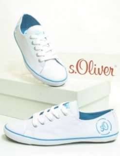 Oliver Damen Textil Sneaker weiß / türkis  Schuhe 