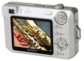 Sony Cyber shot DSC W100 Digitalkamera silber  Kamera 