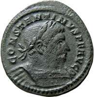Constantine I The Great Follis / Sol Ancient Roman Coin  