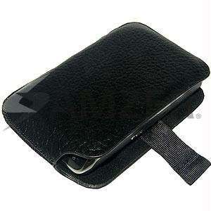  Amzer Horizontal Slip On Leather Pouch with Ribbon Pull 