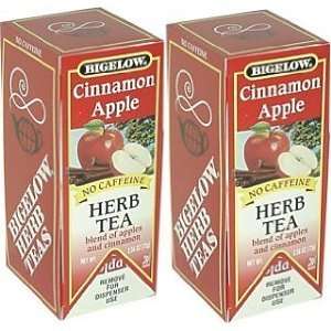  Bigelow Cinnamon Apple Herbal Tea (2pack   2 Large 28 