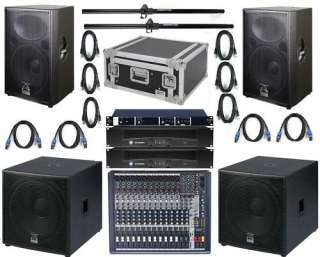 Wharfedale LX Crown Soundcraft high powered 2400w pa system with 