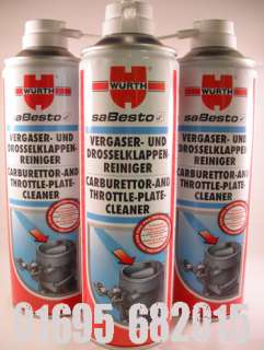 WURTH CARBURETTOR AND THROTTLE PLATE CLEANER   FREE P&P  