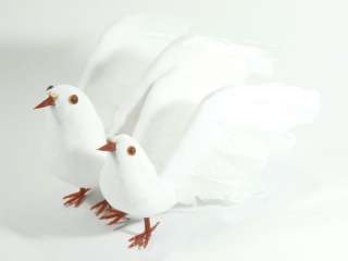Addobbi pasquali regalo 2 colombe bianche  