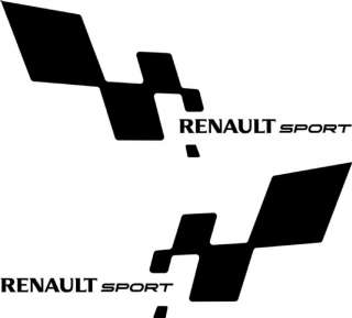   2 stickers Renault sport 38x17cm