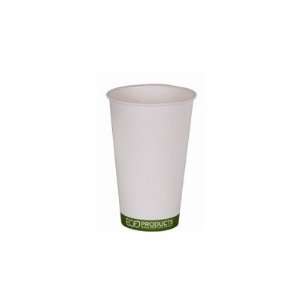  Eco Products 16 oz Compostable Hot Cup in Green Stripe 