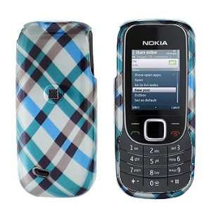  Premium   Nokia 2320/classic Blue Plaid Cover   Faceplate 