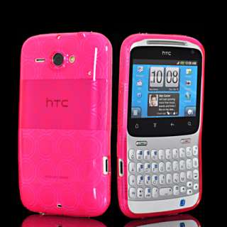   Case Hülle Schale + Folie für HTC CHACHA A810E G16 Rosa  