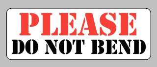 1600 Please Do Not Bend Adhesive Labels Large 99 x 34mm  