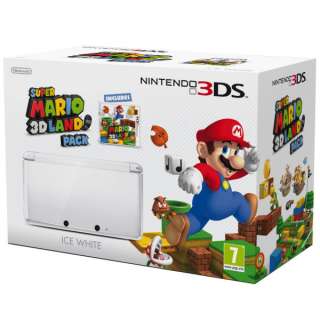 Nintendo 3DS Console (Ice White) Includes Super Mario 3D Land  