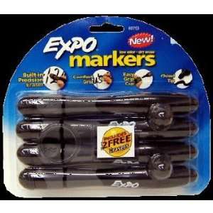  EXPO Chisel Tip Markers with Eraser and Grip Office 
