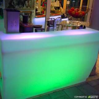 Bancone banco bar luminoso, LED ZANZIBAR counter reception lighting 