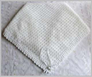 PATTERN TO CROCHET A CHRISTENING SHAWL FOR BABY OR REBORN DOLL 103 
