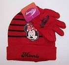 Licensed Disney MINNIE MOUSE Red & Black Knit HAT BEANI