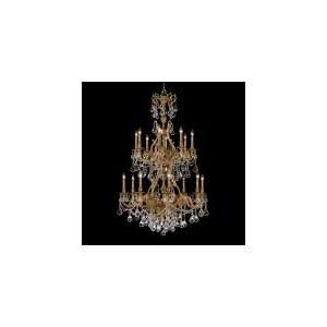 Crystorama 5140AGCLS Gramercy Large Foyer Chandelier Chandelier   Aged 