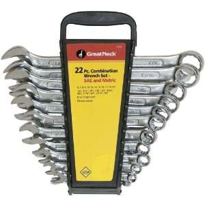 Great Neck 51029 22 Piece SAE/Metric Combination Wrench Set
