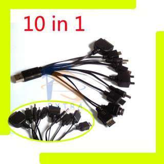 10 in 1 USB Multi Charger Cable for ipod Samsung LG PSP  