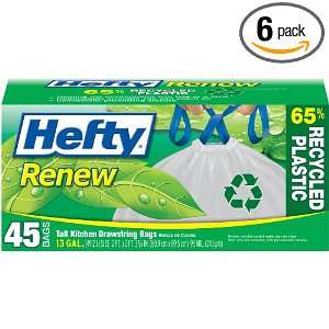 Hefty Renew Tall Kitchen Bags, 13 Gallon, 45 Count Boxes 