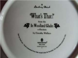   Stunning WHATS THAT Badgers Woodland Glades Coll PLATE