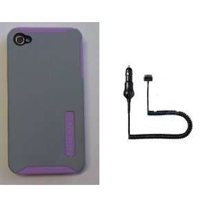  New OEM Apple iPhone 4 Incipio Purple Silicone and Gray 