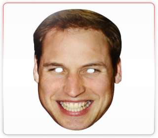 Prince Williams Celebrity Funny Face Mask Ideal For Fancy Dress Hen 