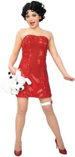 Betty Boop Teen Dress And Wig (Adult Costume)