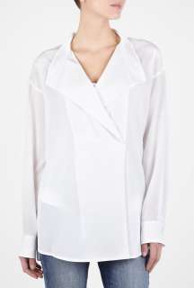 DKNY  White Shirt Tail Blouse by DKNY