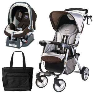    Peg Perego Vela Easy Drive Stroller   Java Travel System Baby