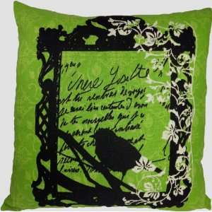 Decorative Printed Floral Throw Pillow Cover 18 Green 