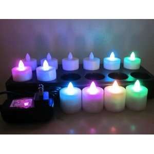   Rechargeable led candles   no batteries replacement set of 12 Kitchen