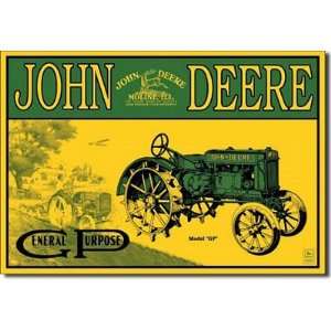  John Deere Model GP General Purpose Tractor Retro Vintage 