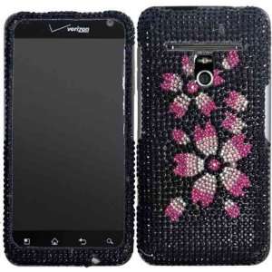  Flower Full Diamond Bling Case Cover for LG Esteem MS910 