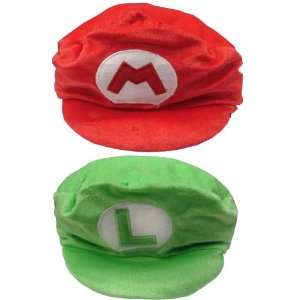    Super Mario Bros Oversized Plush Hat Set Of 2 Toys & Games