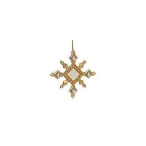   Glitter Mirrored Snowflake Christmas Ornament #2612510