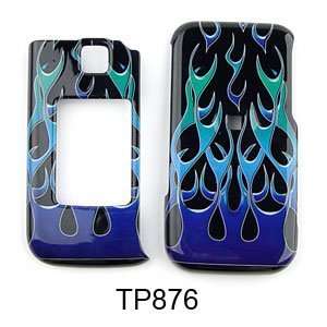  Samsung Alias 2 u750 Blue/Green Wild Flame Hard Case/Cover 