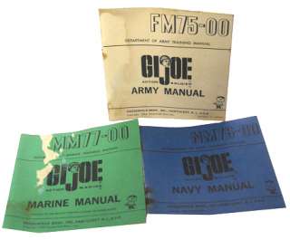 GIJOE 1964 ARMY, NAVY, MARINE MANUALS.EXCELLENT  